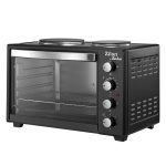 Ηλεκτρικός φούρνος με εστία Zilan ZLN-2935, 45L, 1600W + 1000W, χρονόμετρο 60 λεπτά, αξεσουάρ