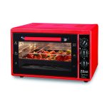 Ηλεκτρικός φούρνος Zilan ZLN-5320 Κόκκινος - 38L, 1500W, χρονόμετρο 90 λεπτά, ρυθμιζόμενος θερμοστάτης 50-250°C