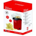 Συσκευή ποπ κορν Zilan ZLN8046 1200W - Σύστημα ζεστού αέρα χωρίς λάδι, κόκκινο - Image 2