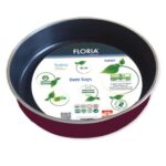 Στρογγυλό ταψί φούρνου Floria ZLN-2401 - premium αλουμίνιο 30cm, κόκκινο