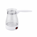 Ηλεκτρικός βραστήρας Floria ZLN8139 - premium γυάλινος 0,5L, 800W, κομψός λευκός σχεδιασμός