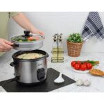 Ατμομάγειρας Zilan ZLN9570 2 σε 1 ρύζι & ατμομάγειρας, 1,5 L, 500W, αντικολλητικός με λειτουργία διατήρησης θερμότητας - Image 3