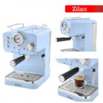 Μηχανή Espresso Zilan ZLN2861 Ρετρό Μπλε Χειροκίνητη Μηχανή Εσπρέσο - 15 Bar, 1,25 L, 1100 W με αφροποιητή γάλακτος - Image 4