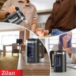 Ηλεκτρικός βραστήρας Zilan ZLN6128, μαύρος 1,5L - 1650W με ενδεικτική λυχνία και αυτόματη απενεργοποίηση - Image 4