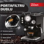 Μηχανή Espresso Zilan ZLN2991 Χειροκίνητη Μηχανή Εσπρέσο, Ρετρό - 15 bar, 1100W, Vintage Design - ο τέλειος καφές στο σπίτι - Image 5