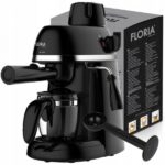 Μηχανή εσπρέσο Floria ZLN9358, μαύρη 800W - τέλειος καφές με πίεση 3,5 Bar, 4 φλιτζάνια - Image 6